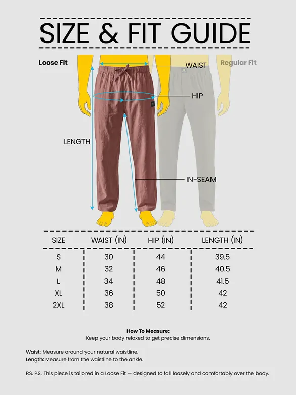 Dusty Peach Loose-fit Pajamas