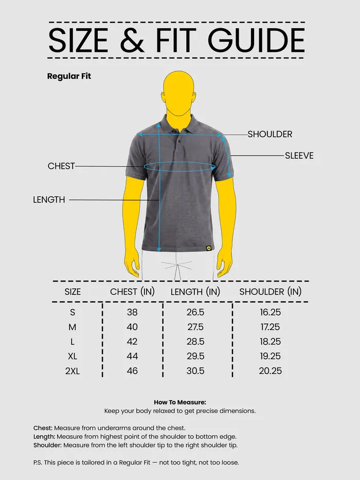 Grey Acid Wash Polo T-shirt