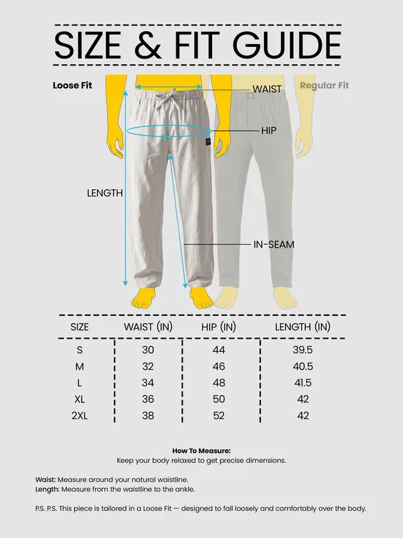 Light Grey Loose-fit Pajamas