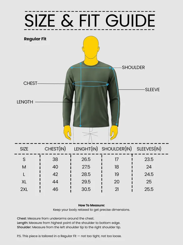 Plain Olive Green Full Sleeves T-shirt
