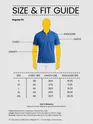 Royal Blue Texture Knit Zipper Polo T-shirt