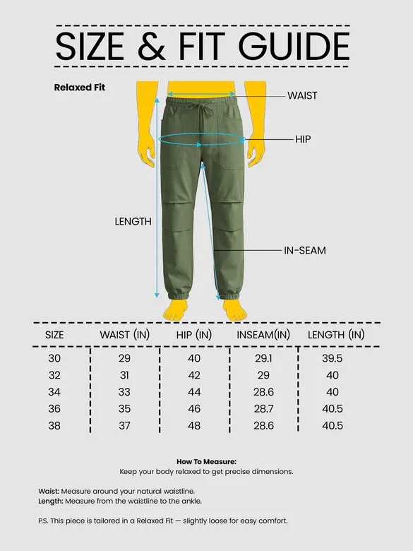 Sage Green Elasticated Cargo
