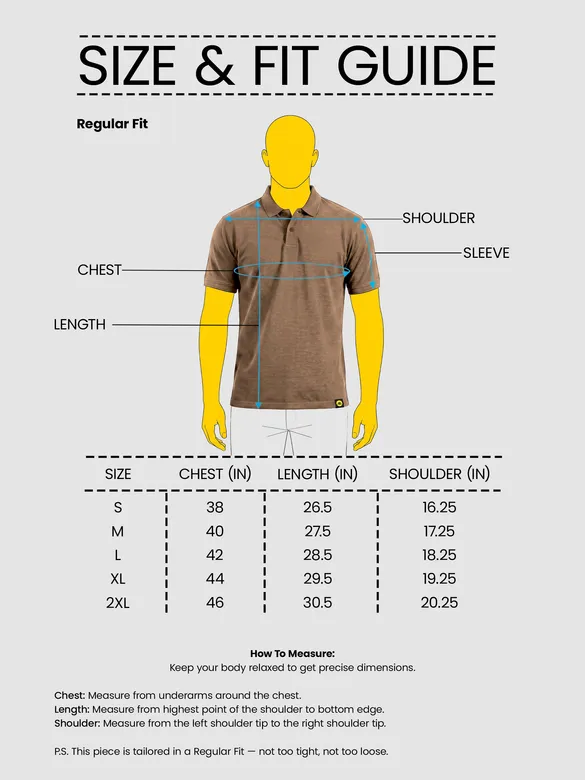 Sand Brown Acid Wash Polo T-shirt