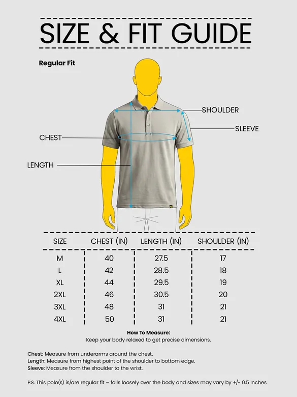 Thunder Grey Plus Size Polo T-shirt