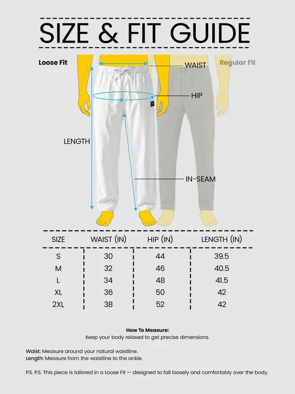 White Loose-Fit Pyjamas
