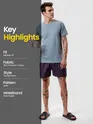 Plain Dark Violet Mens Boxer