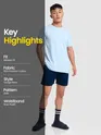 Plain Navy Blue Mens Boxer