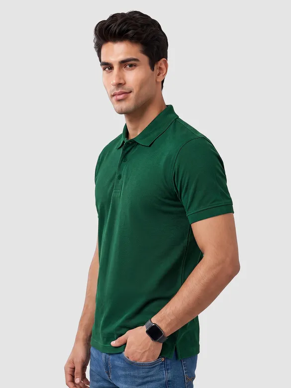 Green Polo T-Shirt For Men