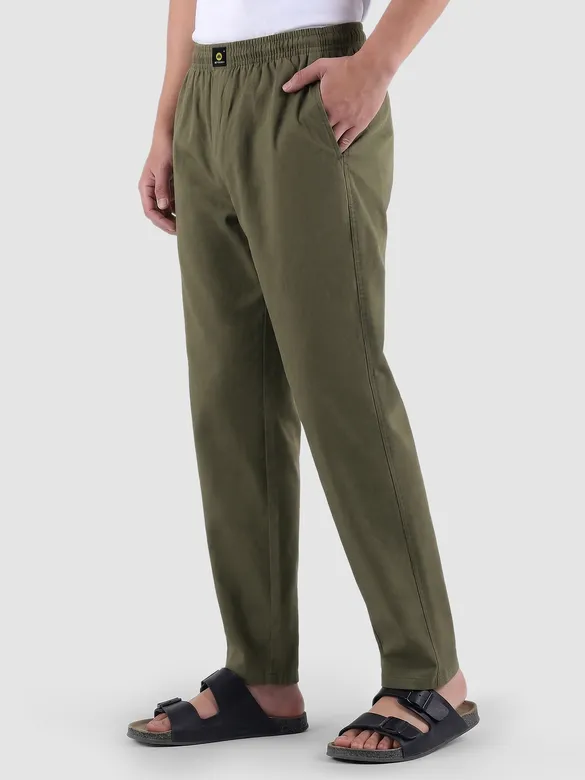 Army Green Regular-fit Pyjamas