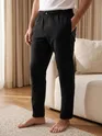 Mens pajama pants black color 
