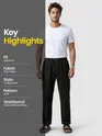 Black Regular-fit Pajamas