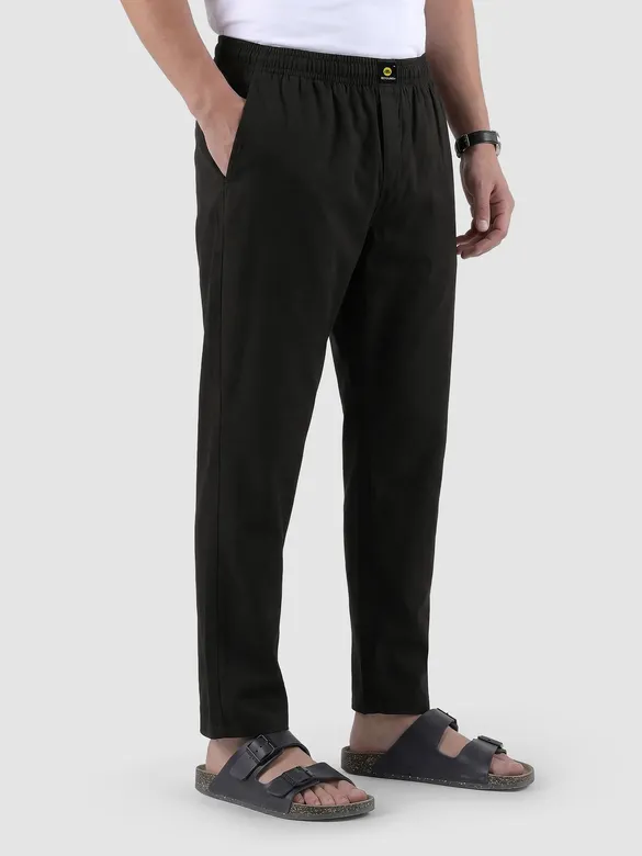 Black Regular-fit Pajamas