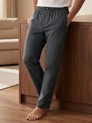 Mens pajama pants gray - Regular-fit 