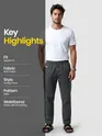 Dark Grey Regular-fit Pajamas