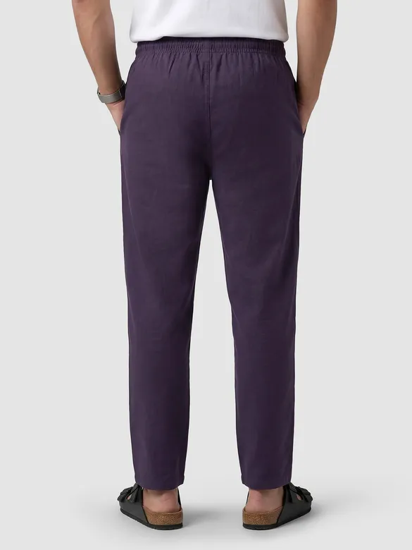 Dark Violet Regular-fit Pajamas