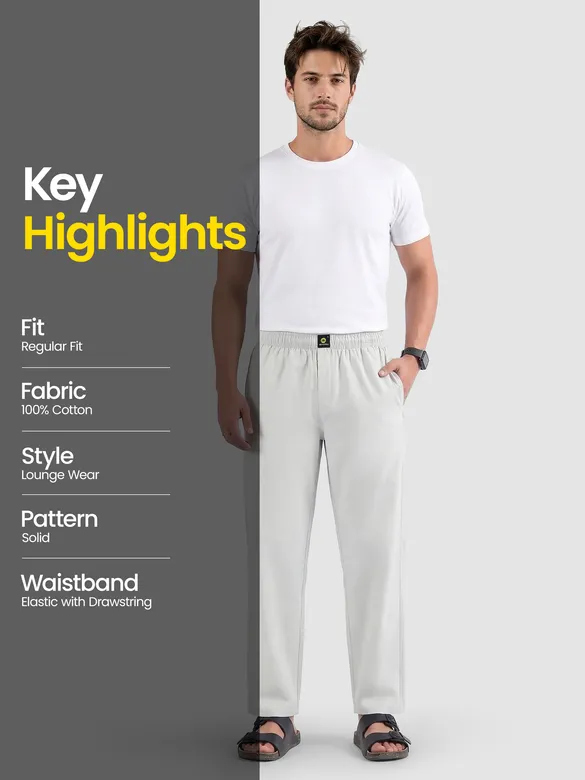 light grey Regular-fit Pajamas