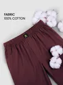 Maroon Regular-fit Pajamas