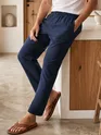 Blue pajama pants - Regular-fit