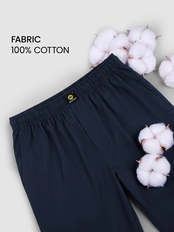 Navy Blue Regular-fit Pajamas