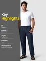 Navy Blue Regular-fit Pajamas