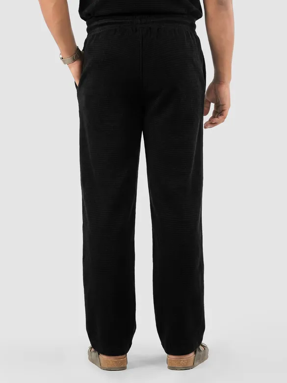 Black Plain Recycled Pyjamas