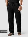 Black Plain Recycled Pyjamas