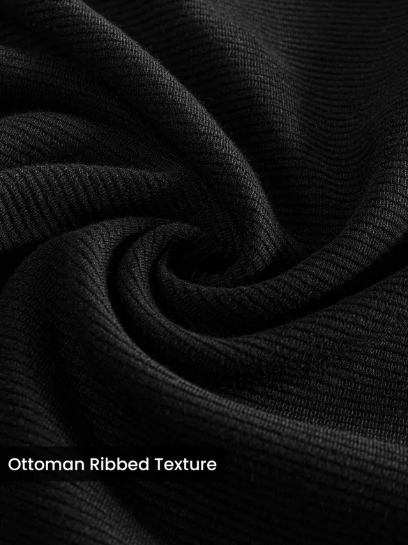 Black Plain Recycled Pyjamas