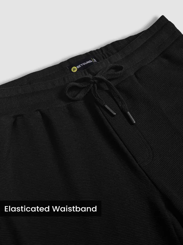 Black Plain Recycled Pyjamas