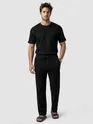 Black Plain Recycled Pyjamas