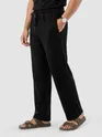 Black Plain Recycled Pyjamas