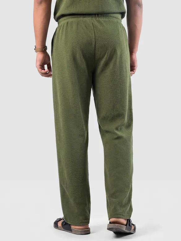 Olive Plain Recycled Pyjamas