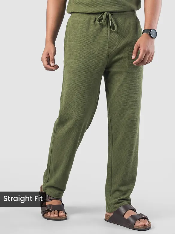 Olive Plain Recycled Pyjamas