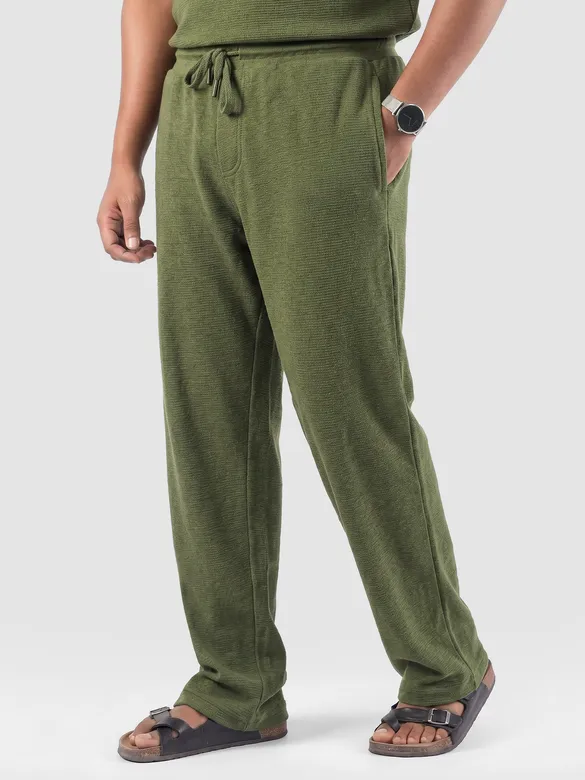 Olive Plain Recycled Pyjamas