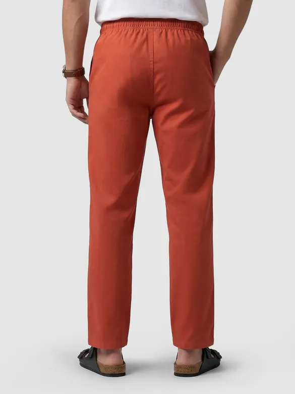 Rust Orange Regular-fit Pajamas