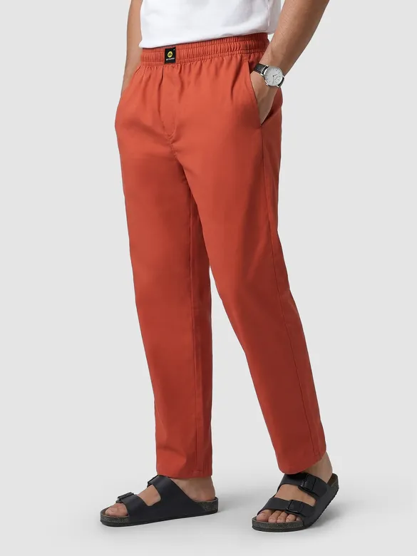 Rust Orange Regular-fit Pajamas