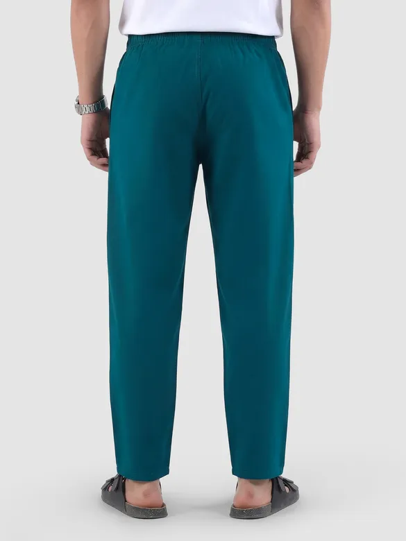 Teal Blue Regular-fit Pyjamas
