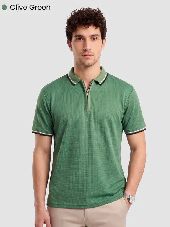 Pick Any 2 - Zipper Polo T-Shirt Combo