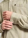 Beige Striped Cotton Shirt