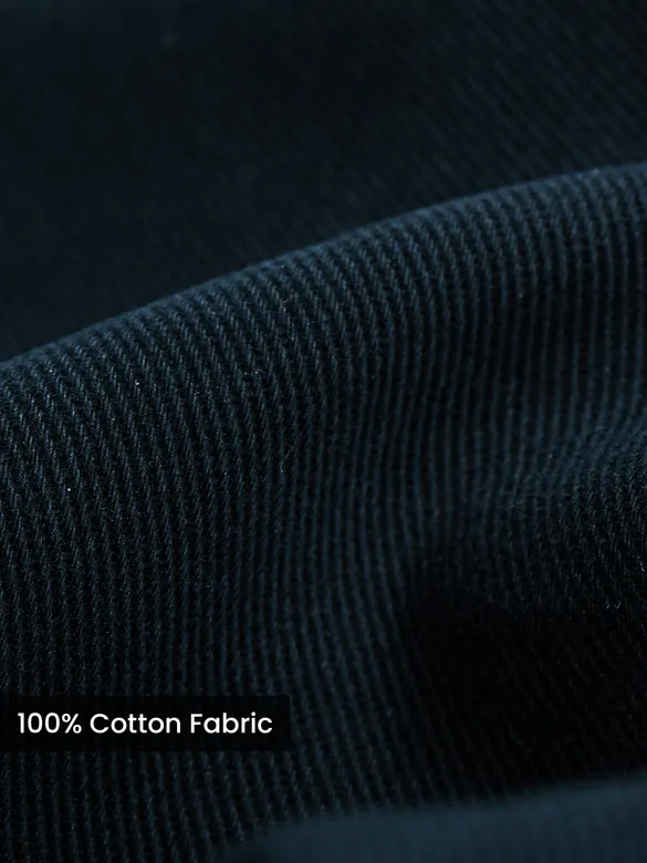 Navy Blue Double Yoke Overshirt