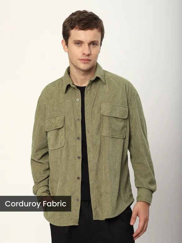 Stylish men’s corduroy shirts for casual wear, 