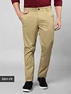 Beige Slim-fit chino for men