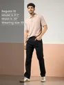 Charcoal Black Regular Fit Mens Jeans