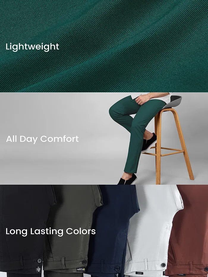 Dark Green Chino Pants