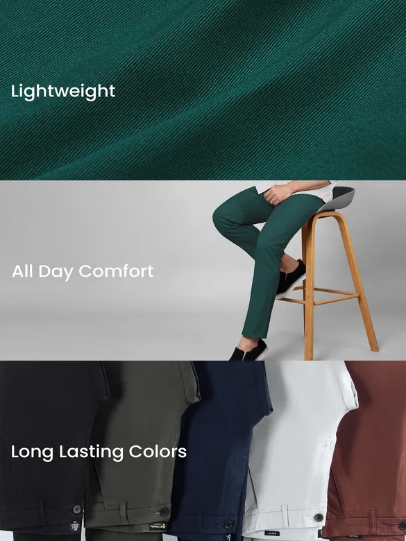 Dark Green Chino Pants