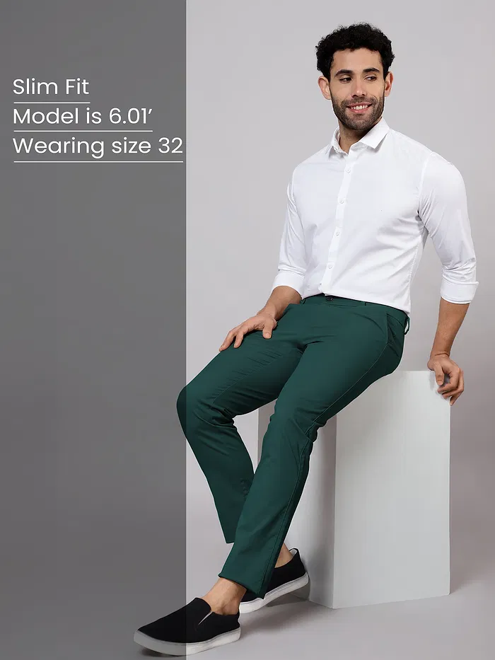 Dark Green Chino Pants