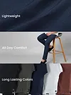 Midnight Blue Slim-Fit Trousers