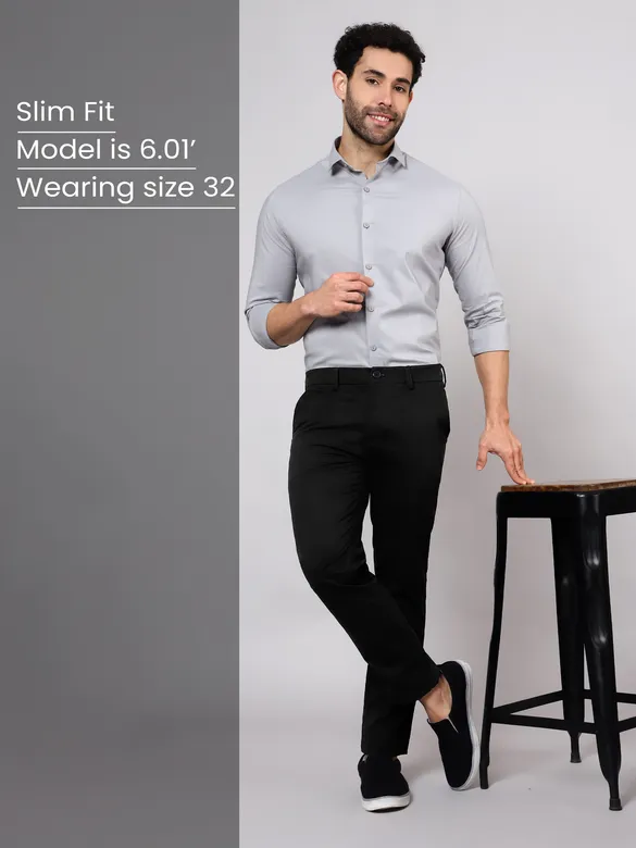 Rich Black Chino Pants