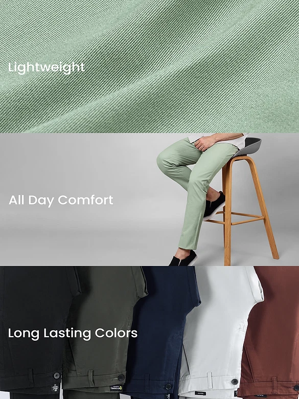 Seafoam Green Chino Pants
