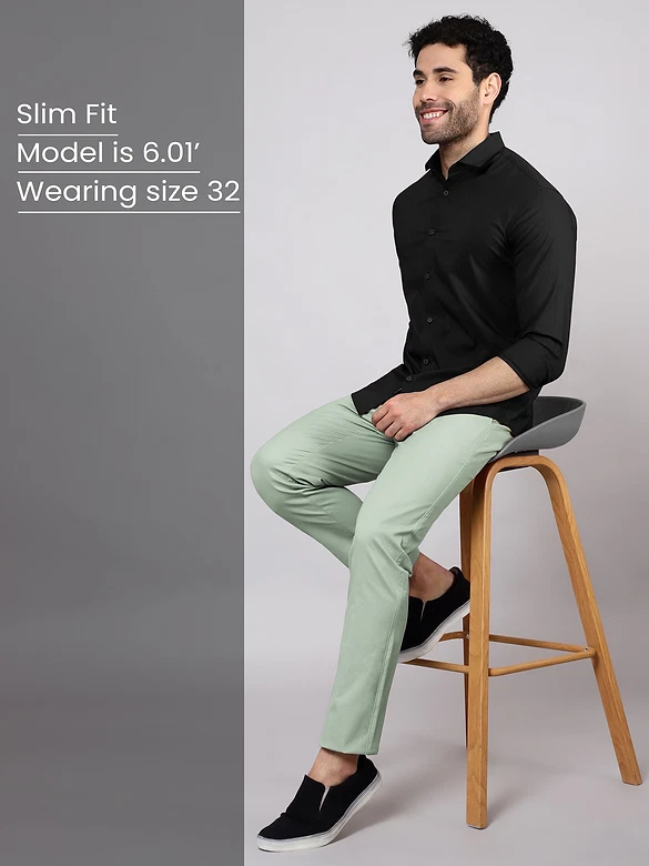 Seafoam Green Chino Pants