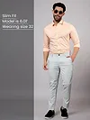 Silvery White Chino Pants